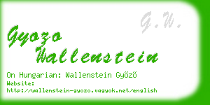 gyozo wallenstein business card